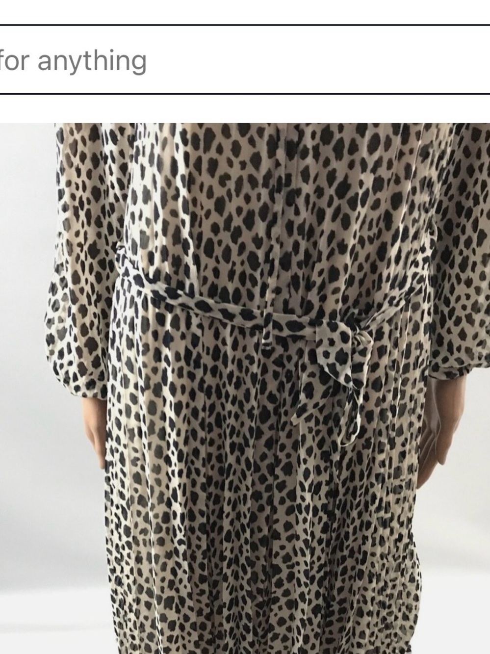 Ann Taylor Ocelot Print Pleated Dress - Picture 2 of 5